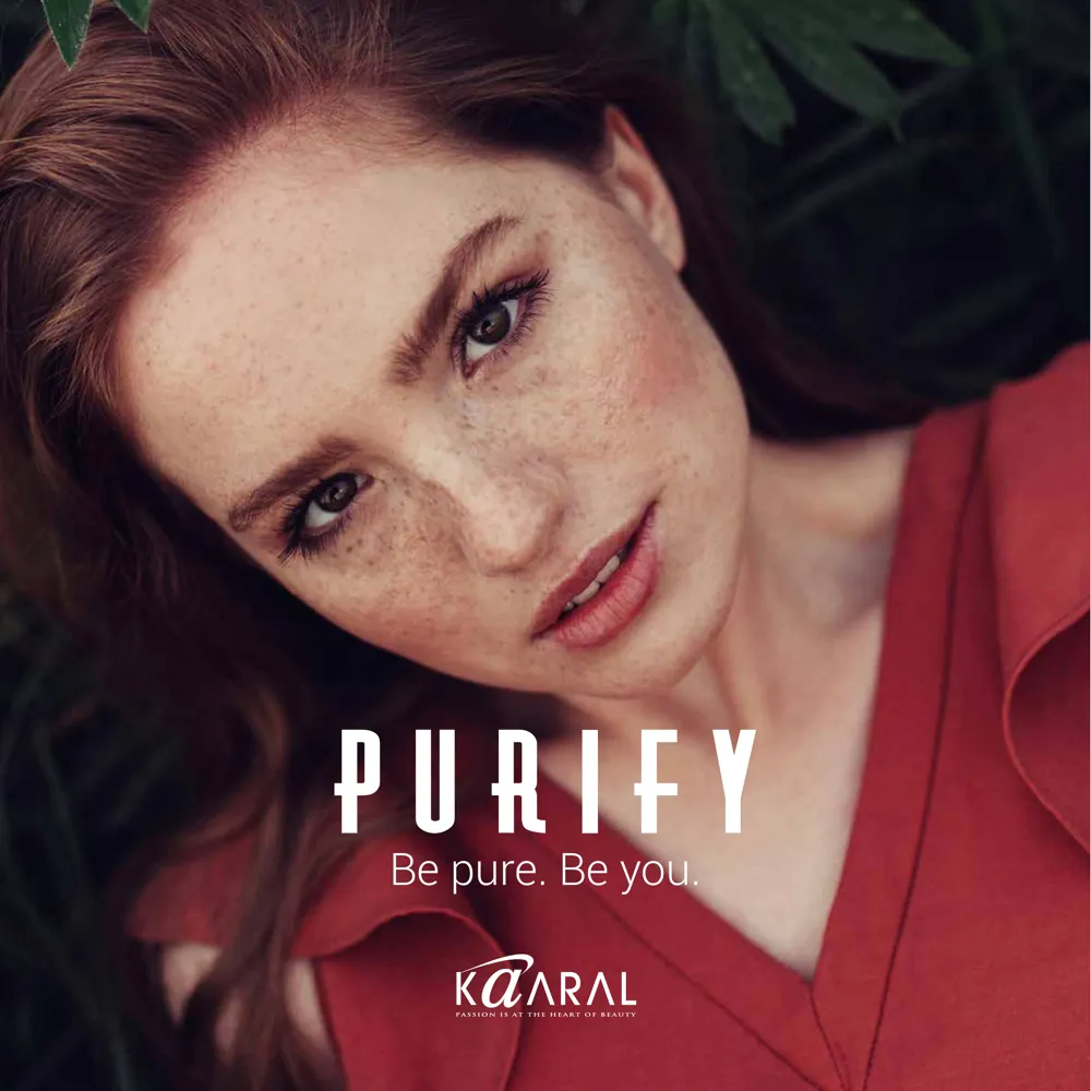 Purify by Kaaral professional hair care. Be pure. Be you.